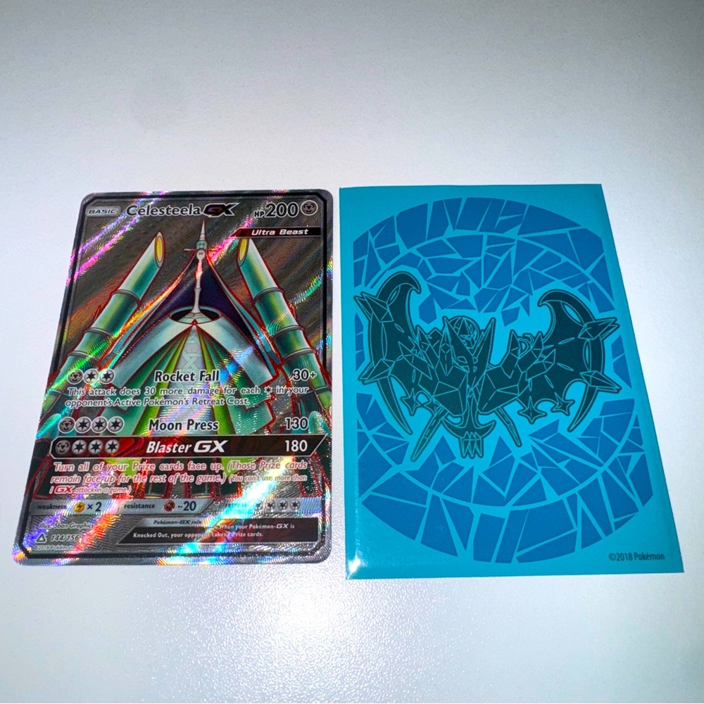 Pokémon Card 2018 Celesteela GX144/156 Sun & Moon Ultra Prism Full Art TCG Beast